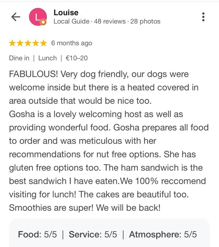 Service review of Glamorous Cakes